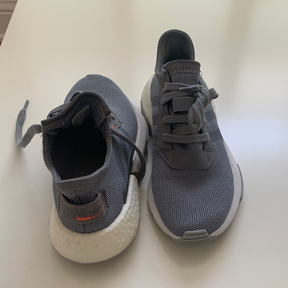 Adidas S3.1 Youth Gray and White Sneakers